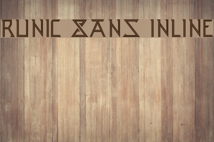 Runic Sans Inline Font examples