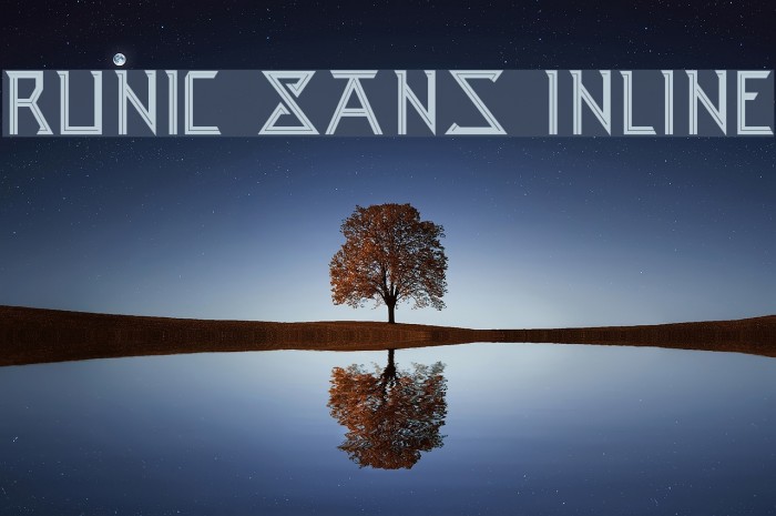 Runic Sans Inline Font examples