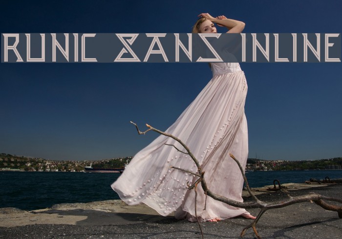 Runic Sans Inline Font examples