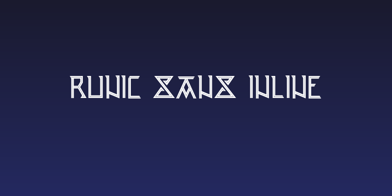 Runic Sans Inline Social Header