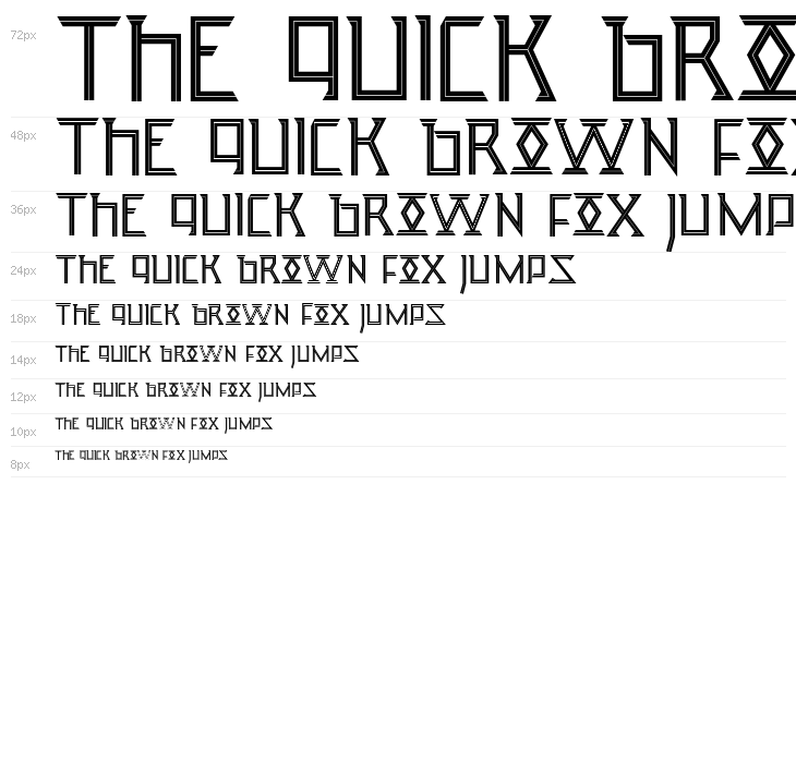 Runic Sans Inline Waterfall