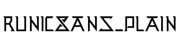 Runic Sans_Plain  font caratteri gratis