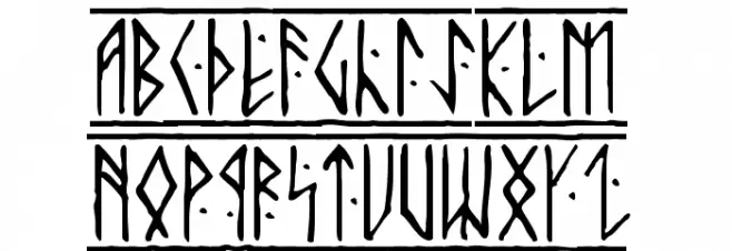 Runic 字体 大写