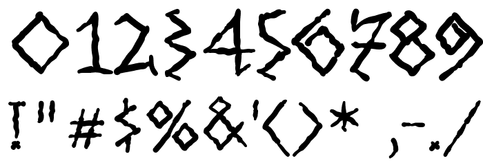 RunishMKMedium Font OTHER CHARS