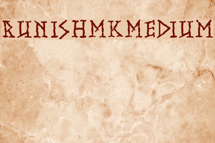 RunishMKMedium Font examples