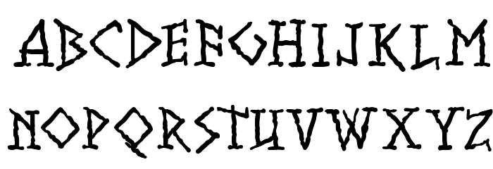 RunishMKMedium Font LOWERCASE