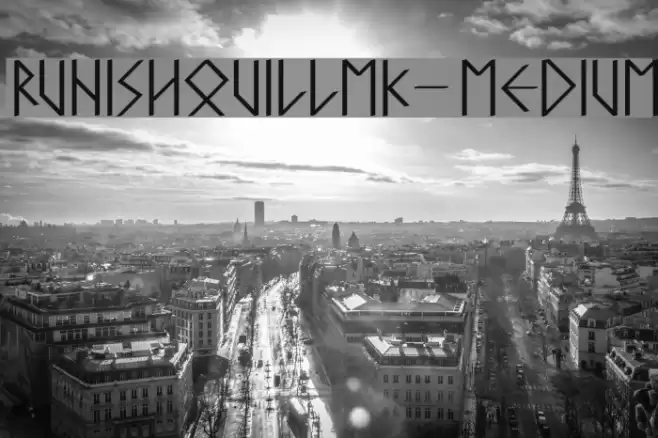 RunishQuillMK-Medium Font examples