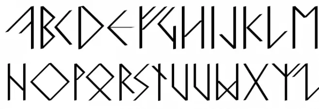 RunishQuillMK Шрифта ВЕРХНИЙ