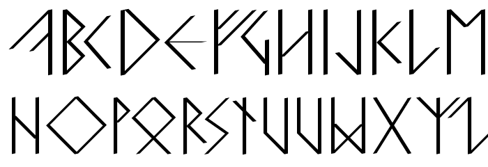 RunishQuillMK Font LOWERCASE