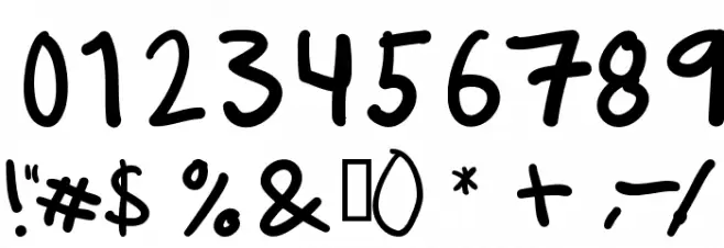 Runkmuskel Font OTHER CHARS