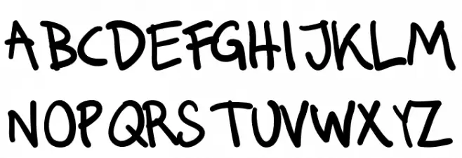Runkmuskel Schriftart Groß