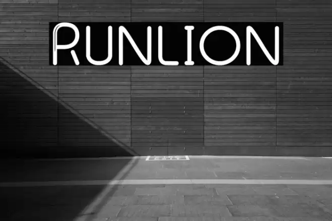 Runlion Font examples