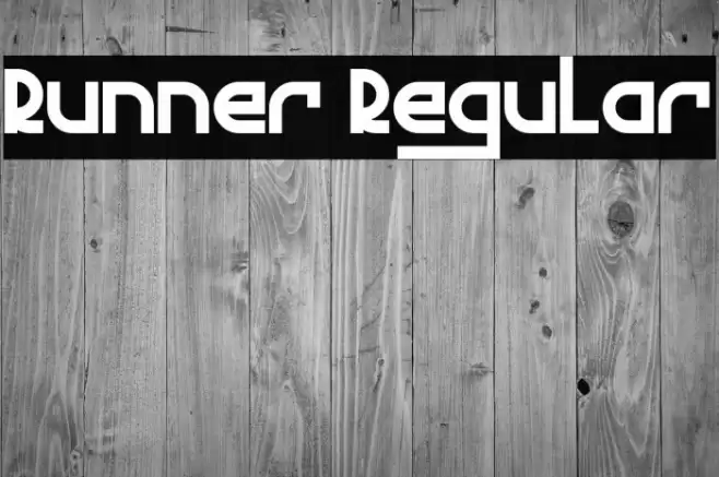 Runner Regular Font examples