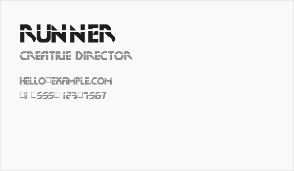 Runner Business Card