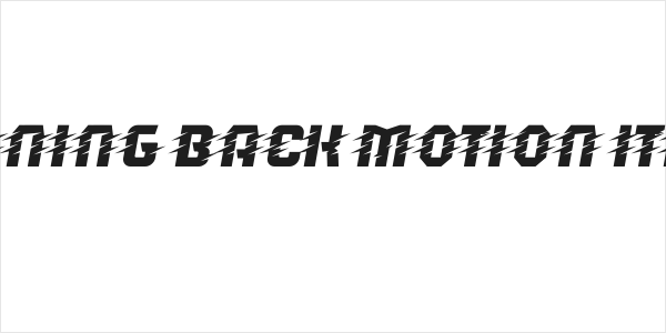 Running Back Motion Italic Logo