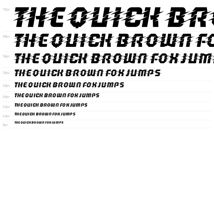 Running Back Motion Italic Waterfall