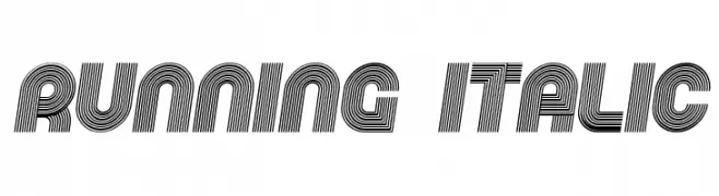 Running Italic  Free Fonts Download