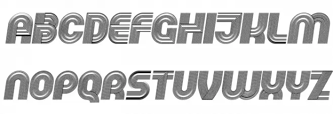 Running Italic Fonte MAIÚSCULAS