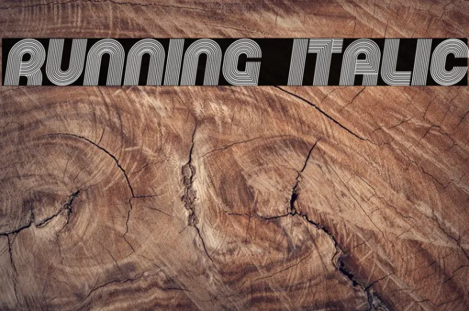 Running Italic Example 1