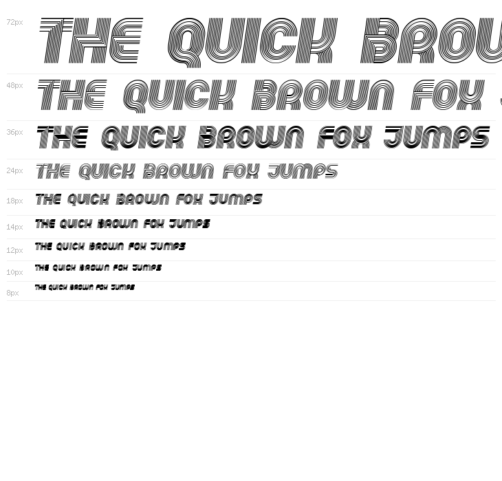 Running Italic Waterfall