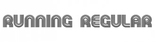 Running Regular  تنزيل الخطوط