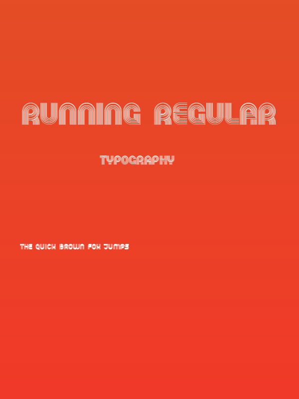 Running Regular Poster