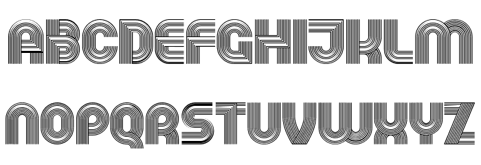 Running Regular Font LOWERCASE