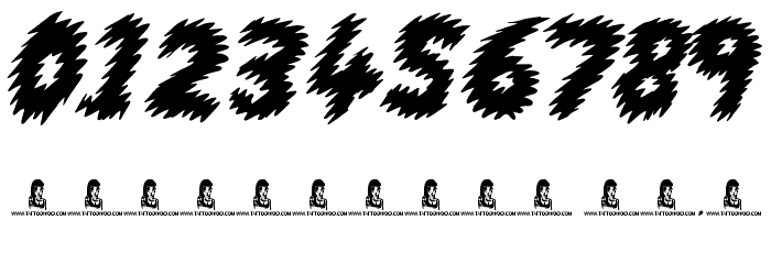 Running Scared Font OTHER CHARS