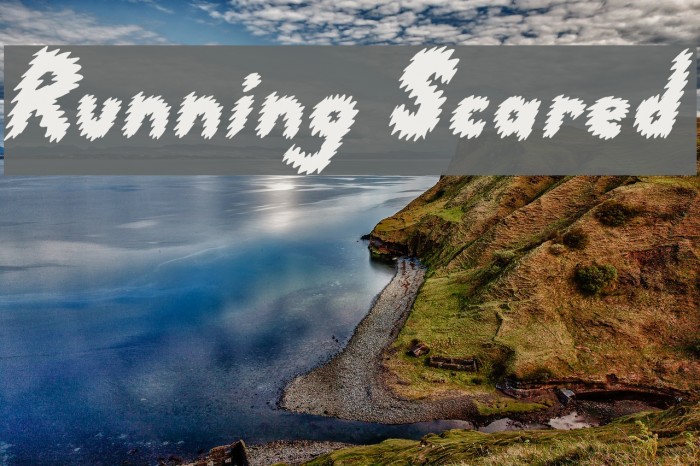 Running Scared Font examples