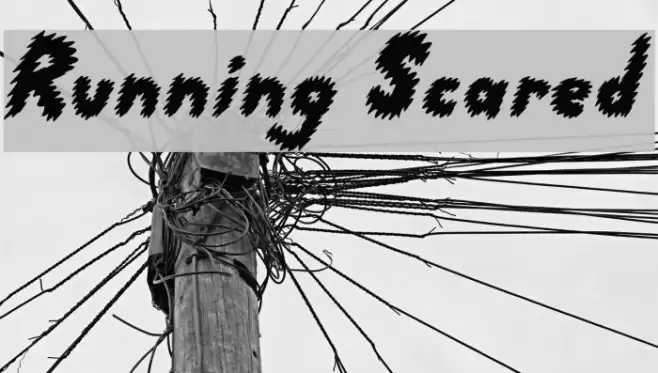 Running Scared Schriftart examples