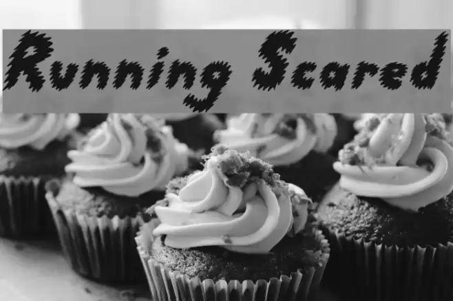 Running Scared Schriftart examples