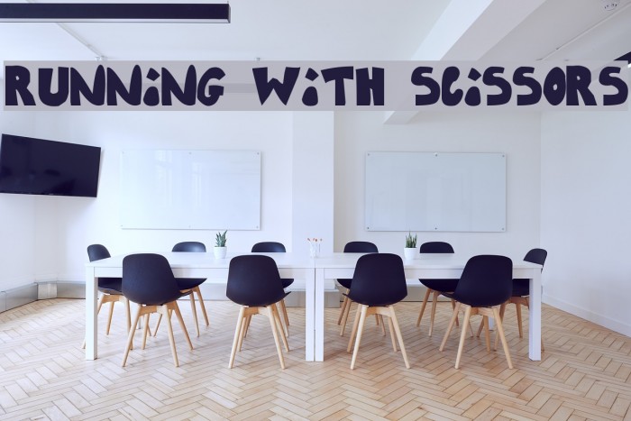 Running With Scissors Font examples