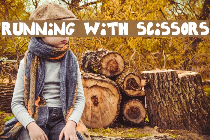 Running With Scissors Font examples