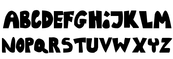 Running With Scissors Font LOWERCASE