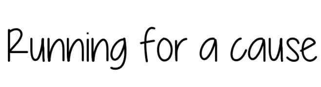 Running for a cause  Fuentes Gratis Descargar