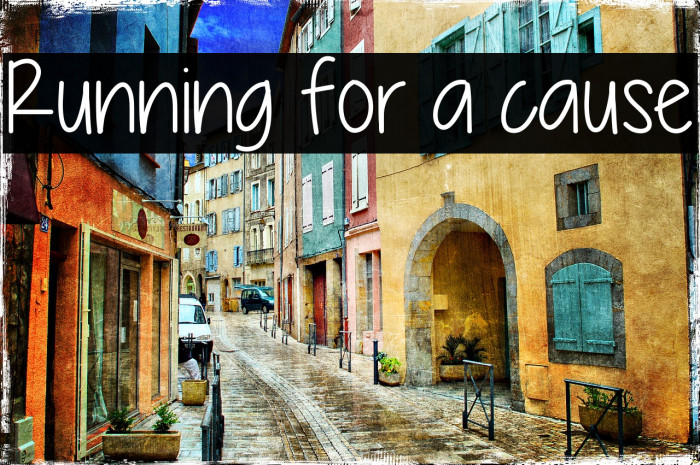 Running for a cause Font examples