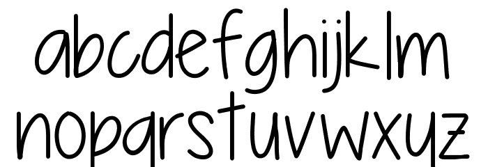 Running for a cause Font LOWERCASE