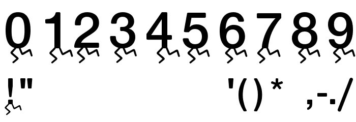 RunningLetters Font OTHER CHARS