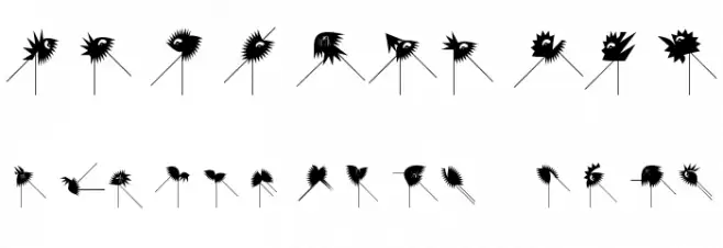 RunningZigzags Font OTHER CHARS