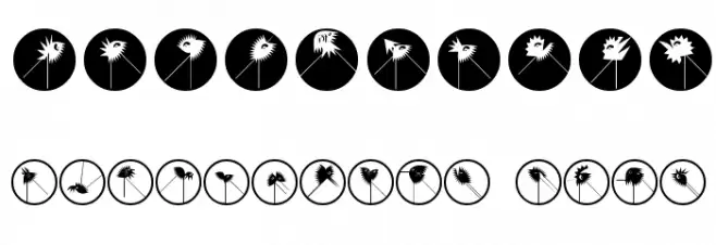 RunningZigzagsTwo Font OTHER CHARS