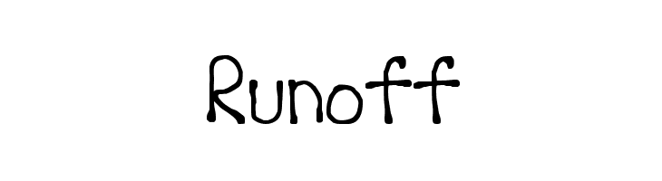 Runoff  Скачать бесплатные шрифты
