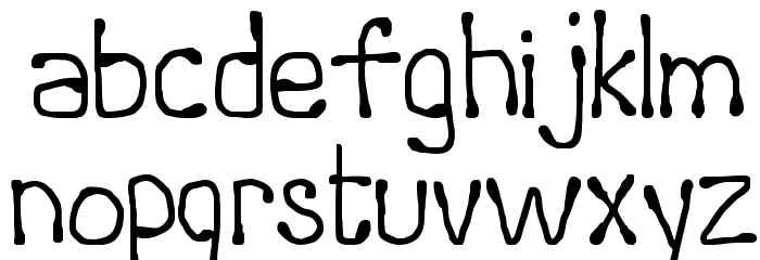 Runoff Font LOWERCASE