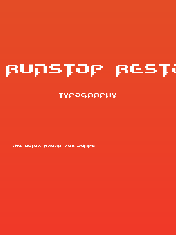 Runstop Restore Poster
