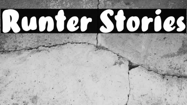 Runter Stories Font examples