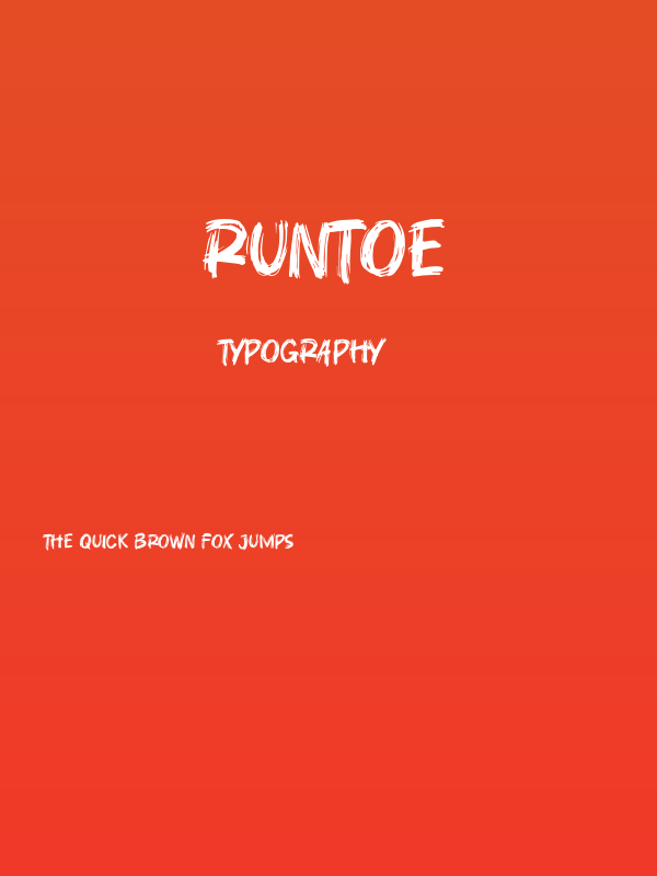 Runtoe Poster