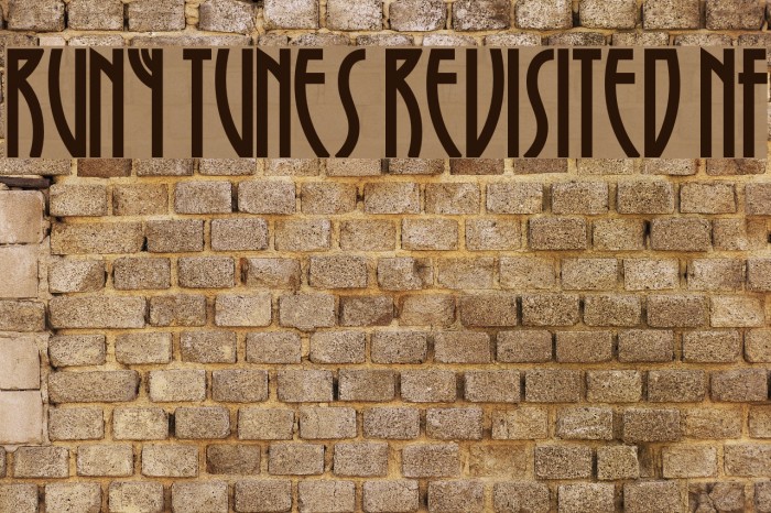 Runy Tunes Revisited NF 字体 examples