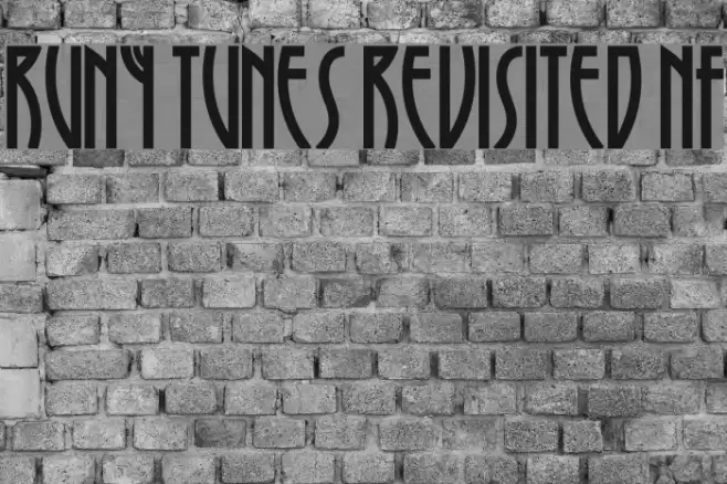 Runy Tunes Revisited NF 字体 examples