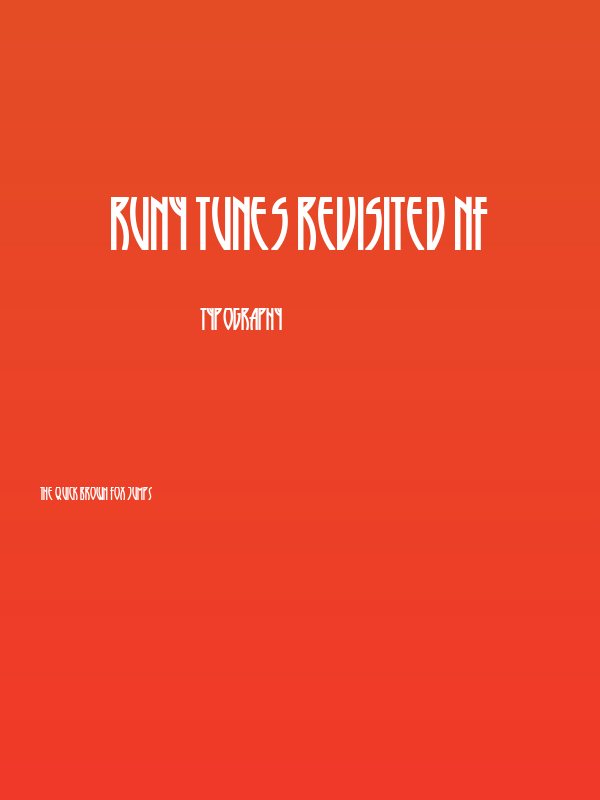 Runy Tunes Revisited NF Poster