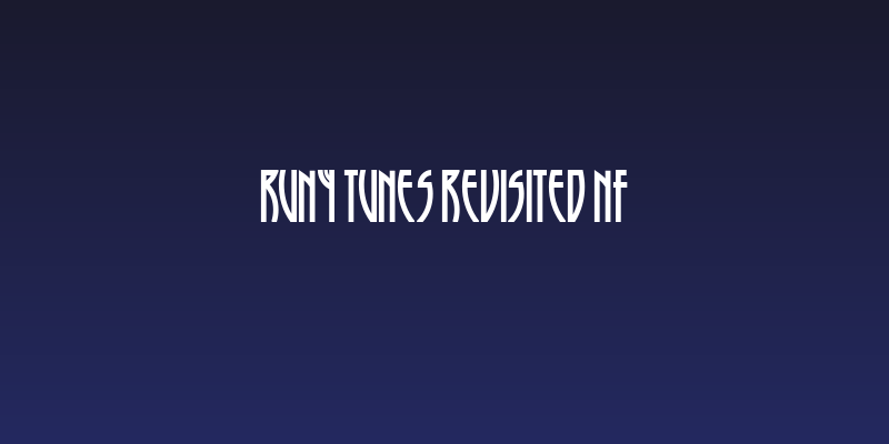 Runy Tunes Revisited NF Social Header