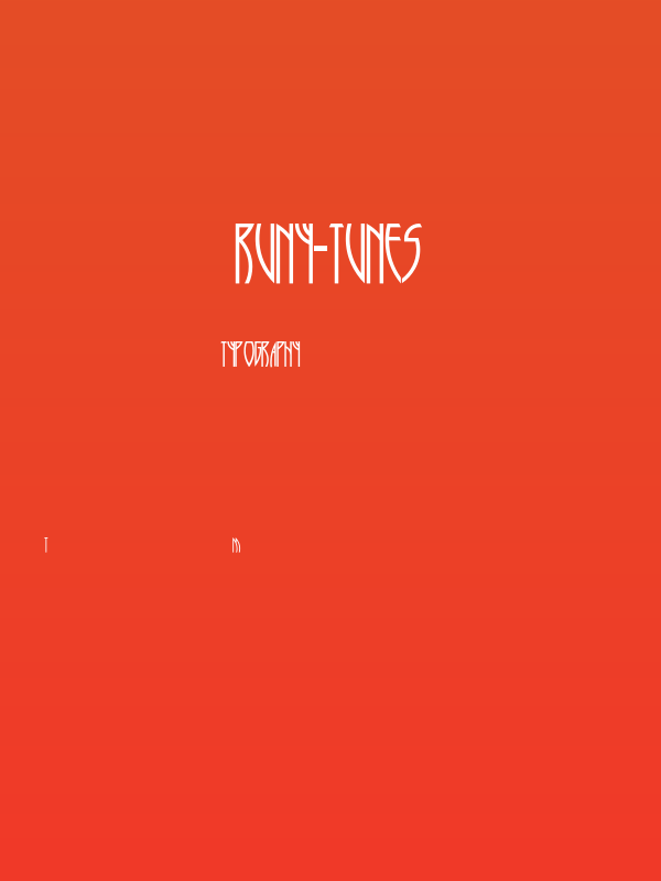 Runy-Tunes Poster